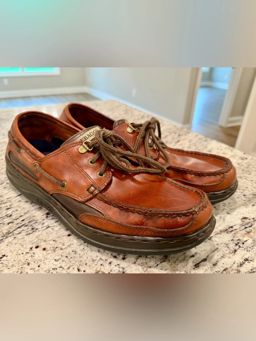 Sebago Mens Clovehitch II Medium Brown Color Boat Shoes Marine Grip Sz US 11M